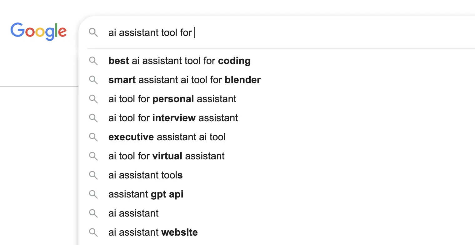 Google Autocomplete
