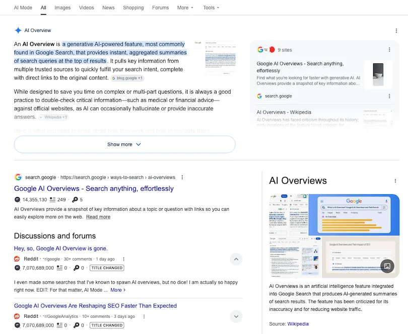 AI Overviews